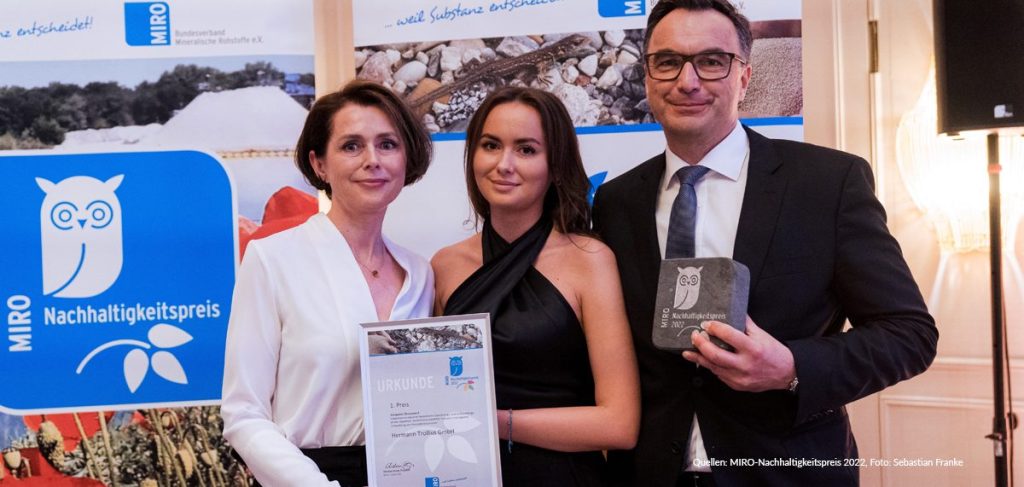 Die Trollius GmbH belegte den 1. Platz in der Kategorie "Sonderpreis Biodiversität".